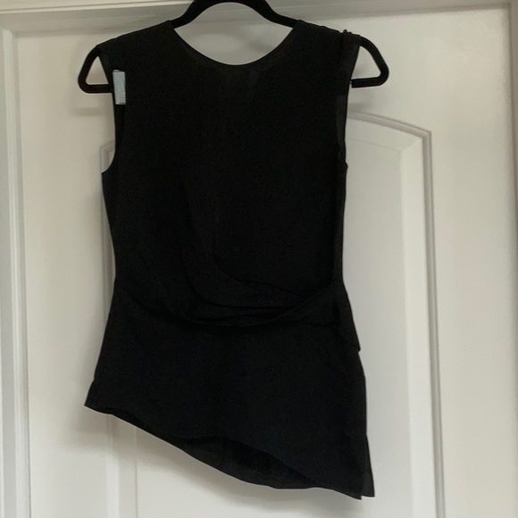 Theory Sleeveless Twist Top in Silk Georgette - Picture 6 of 7